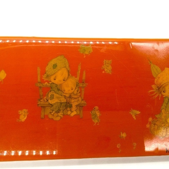 Vintage wall art 60s 70s signed kids retro Midcentury modern MCM bird butterfly - Picture 3 of 8